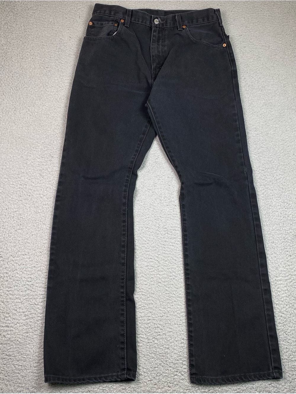 Levi’s 517 Boot Cut Jeans Men's Size 34 x 34 Black Denim Western Cowboy Cotton